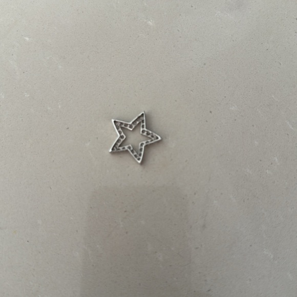 Star with diamonds white gold - Picture 3 of 3
